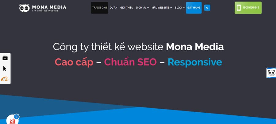 Dịch vụ thiết kế Web uy tín - Mona Media