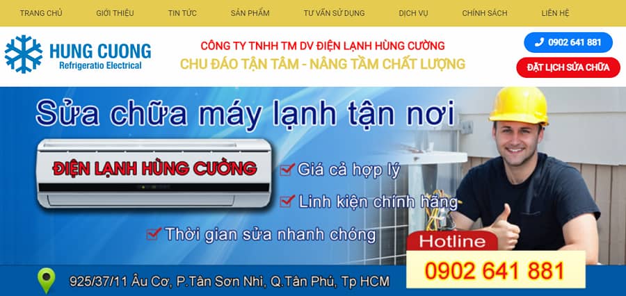 Air conditioner repair service in Ho Chi Minh City Hung Cuong