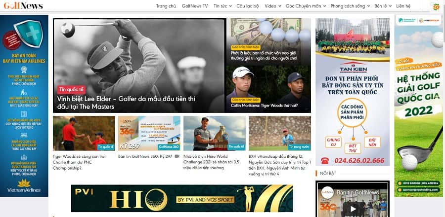 trang tin tức golf golfnews.vn