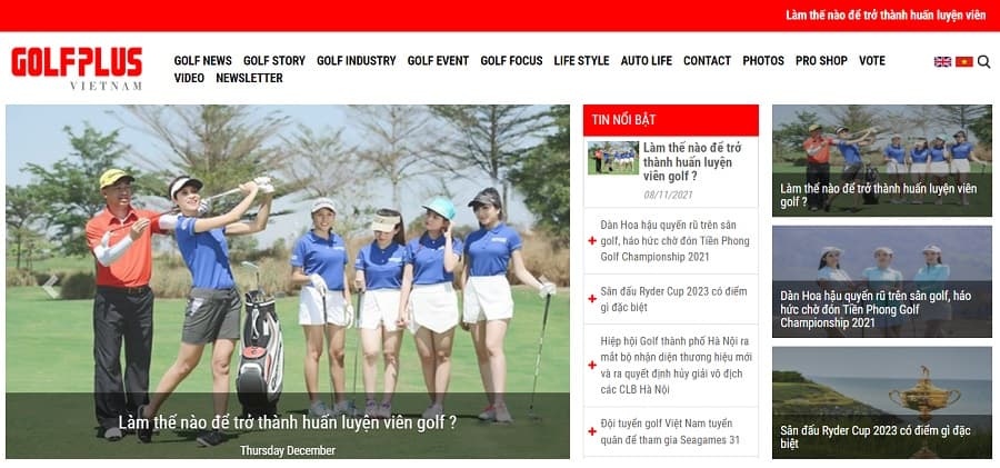 trang tin tức diễn đàn golf golfplus.vn