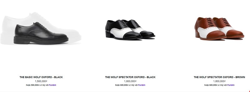 shop giày oxford the wolf