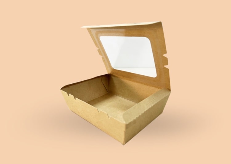 hộp giấy Kraft có cửa sổ 700ml của ECO PRO